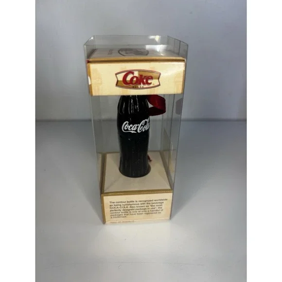 Vintage‎ European Style Coca Cola Bottle Glass Christmas Ornament - lot of 5 - Picture 7 of 12